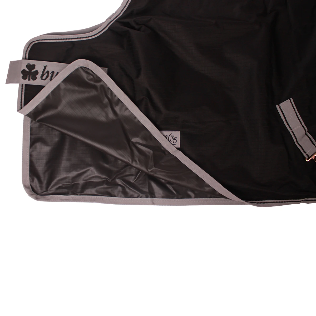 Deken Bucas Anniversary Turnout Stay-Dry 150gr Zwart-zilver 5 Deken Bucas Anniversary Turnout Stay-Dry 150gr Zwart-zilver - Afbeelding 3