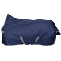 Deken Bucas Freedom Turnout High Neck 150gr Donkerblauw-zilver