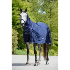 Deken Bucas Shamrock Power Full Neck Donkerblauw-zilver -Ruiter Hoek Verkoopwinkel deken bucas shamrock power full neck donkerblauw zilver 1500x1500 133283