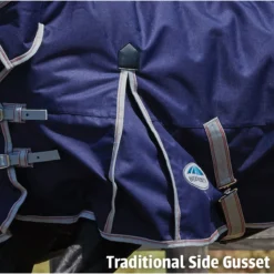 Deken WeatherBeeta ComFiTec Essential Combo 220gr Donkerblauw-zilver -Ruiter Hoek Verkoopwinkel deken weatherbeeta comfitec essential combo 220gr donkerblauw zilver 1500x1500 135380