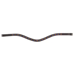 Frontriem Horka Colori Brown Bruin-lichtbruin