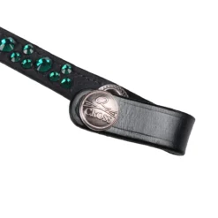 Frontriem QHP Eldorado Zwart-groen -Ruiter Hoek Verkoopwinkel frontriem qhp eldorado zwart groen 1500x1500 130591