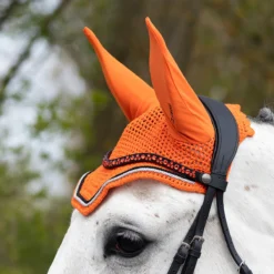 Frontriem QHP Eldorado Zwart-oranje -Ruiter Hoek Verkoopwinkel frontriem qhp eldorado zwart oranje 1500x1500 130596