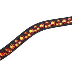 Frontriem QHP Eldorado Zwart-oranje -Ruiter Hoek Verkoopwinkel frontriem qhp eldorado zwart oranje 1500x1500 130597