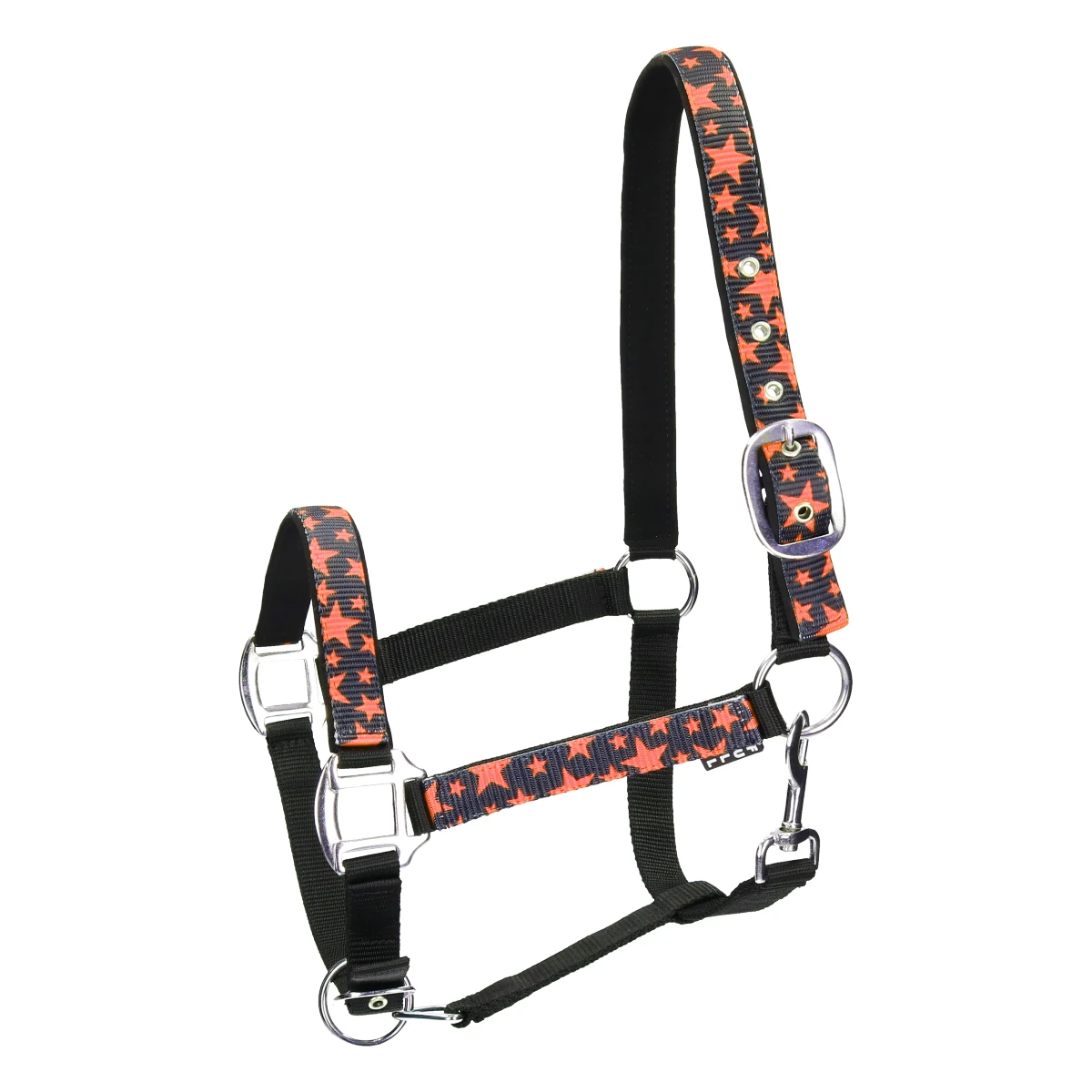 Halster Epplejeck EJStarry Zwart-oranje 3 Halster Epplejeck EJStarry Zwart-oranje