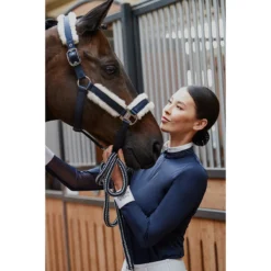 Halster Eskadron Platinum Pure Double Pin Mattgloss EVO-wol Blauw -Ruiter Hoek Verkoopwinkel halster eskadron platinum pure double pin mattgloss evo wol blauw 1500x1500 184421
