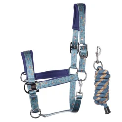 Halsterset Harry's Horse Just Ride Verano Blauw