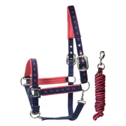 Halsterset N-Brands X Epplejeck Donkerblauw-roze