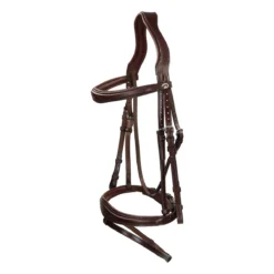 Hoofdstel Dy'on Nec Anatomic Flash Noseband Bruin