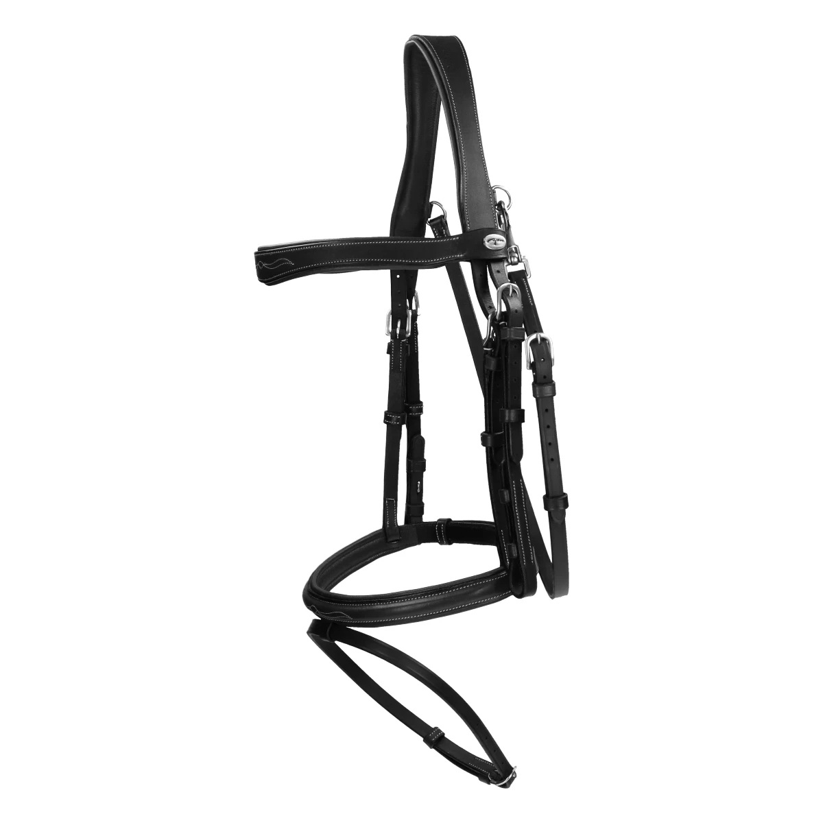 Hoofdstel Dy'on Working Collection Flash Noseband With Snap Hooks Zwart 3 Hoofdstel Dy'on Working Collection Flash Noseband With Snap Hooks Zwart