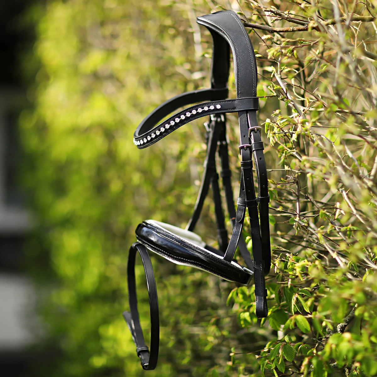 Hoofdstel Horsegear HGLucido Zwart-wit 10 Hoofdstel Horsegear HGLucido Zwart-wit - Afbeelding 8