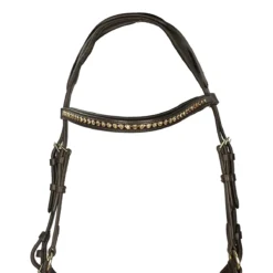 Hoofdstel Horsegear Quasar Bruin-goud -Ruiter Hoek Verkoopwinkel hoofdstel horsegear quasar bruin goud 1500x1500 115788