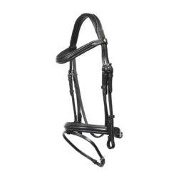 Hoofdstel LJ Leathers New Pro RVS Gespen Zwart