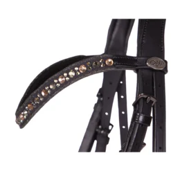 Hoofdstel QHP Orlando Zwart-groen -Ruiter Hoek Verkoopwinkel hoofdstel qhp orlando zwart groen 1500x1500 172397