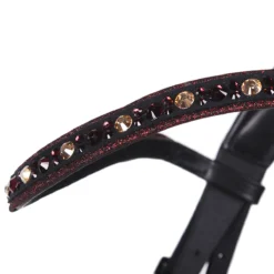 Hoofdstel QHP Orlando Zwart-rood -Ruiter Hoek Verkoopwinkel hoofdstel qhp orlando zwart rood 1500x1500 148539