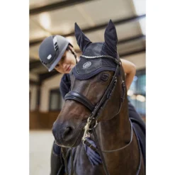 Oornetje Eskadron Platinum Pure Glitter Mesh Blauw -Ruiter Hoek Verkoopwinkel oornetje eskadron platinum pure glitter mesh blauw 1500x1500 184390