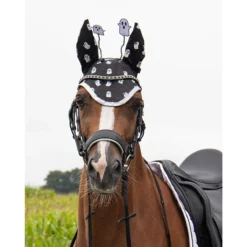 Oornetje QHP Halloween Ghost Zwart-wit -Ruiter Hoek Verkoopwinkel oornetje qhp halloween ghost zwart wit 1500x1500 148364