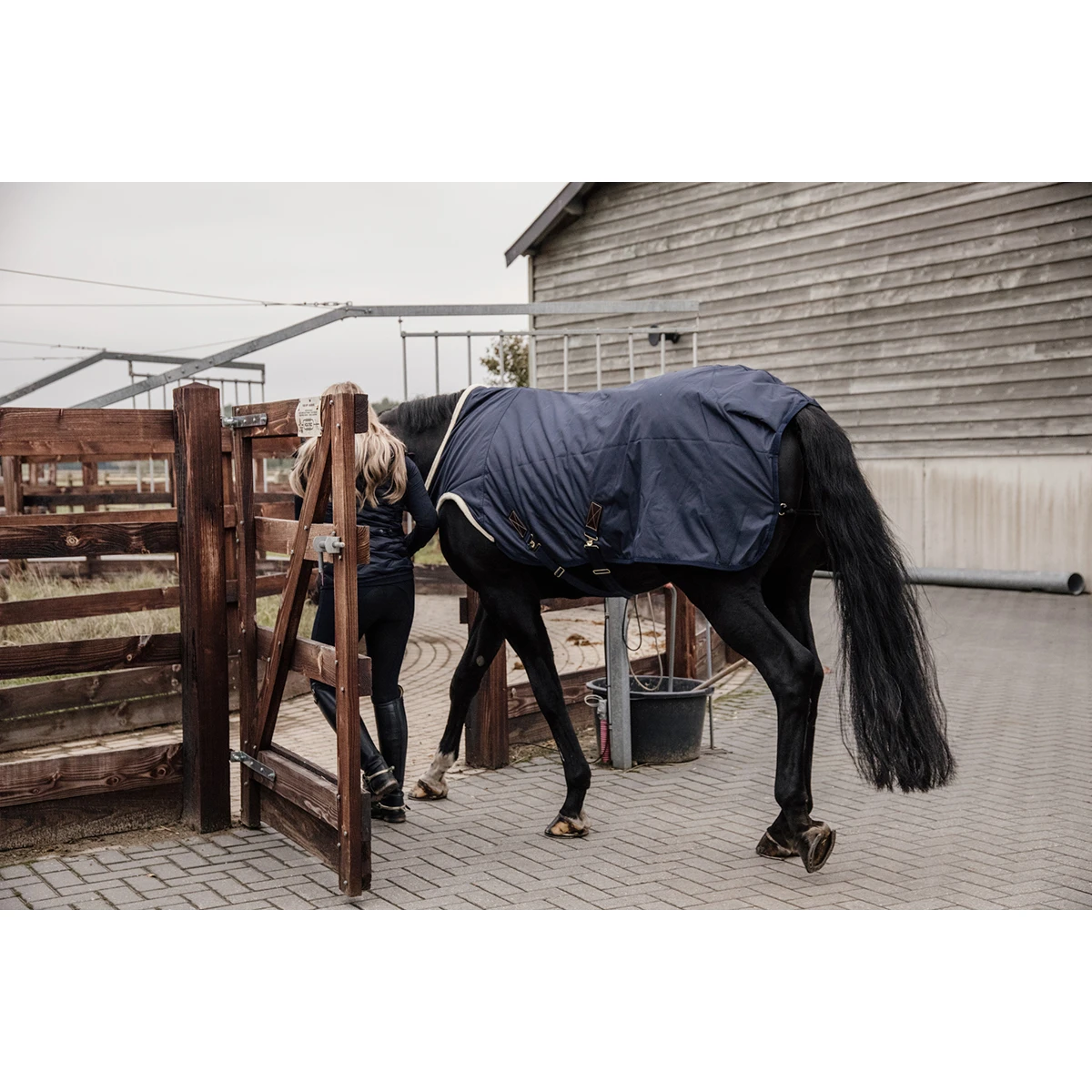 Stapmolendeken Kentucky 160gr Waterdicht Donkerblauw 8 Stapmolendeken Kentucky 160gr Waterdicht Donkerblauw - Afbeelding 6