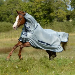 Vliegendeken Bucas Buzz-Off Full Neck Blauw -Ruiter Hoek Verkoopwinkel vliegendeken bucas buzz off full neck blauw 1500x1500 112362