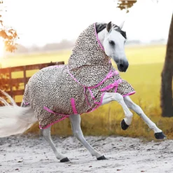 Vliegendeken Epplejeck EJLeopard Fancy Bruin-roze -Ruiter Hoek Verkoopwinkel vliegendeken epplejeck ejleopard fancy bruin roze 1500x1500 126964