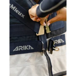 Vliegendeken LeMieux Arika Shower-Tek Middenblauw-grijs -Ruiter Hoek Verkoopwinkel vliegendeken lemieux arika shower tek middenblauw grijs 1500x1500 186490