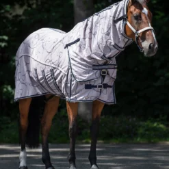 Vliegendeken QHP Collection Combo Met Hals En Masker Donkerblauw-beige -Ruiter Hoek Verkoopwinkel vliegendeken qhp collection combo met hals en masker donkerblauw beige 1500x1500 175274