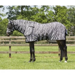 Vliegendeken QHP Met Hals En Masker Zebra -Ruiter Hoek Verkoopwinkel vliegendeken qhp met hals en masker zebra 1500x1500 113611