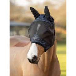 Vliegenmasker LeMieux Visor-Tek Half Camo Donkerblauw