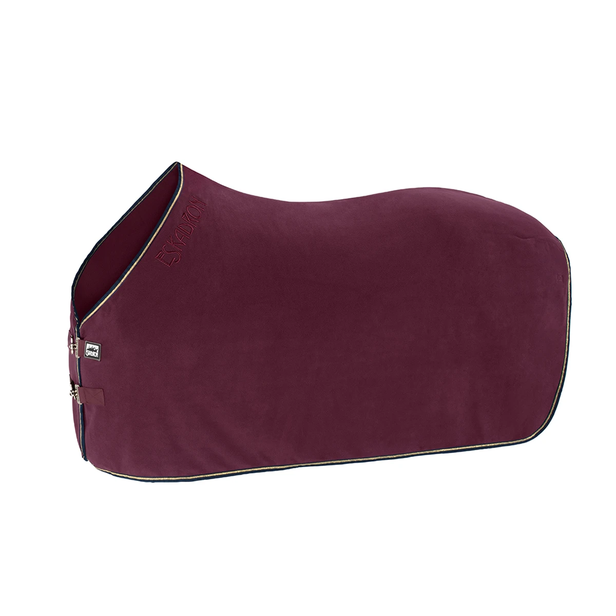 Zweetdeken Eskadron Contrast Fleece Donkerrood 3 Zweetdeken Eskadron Contrast Fleece Donkerrood